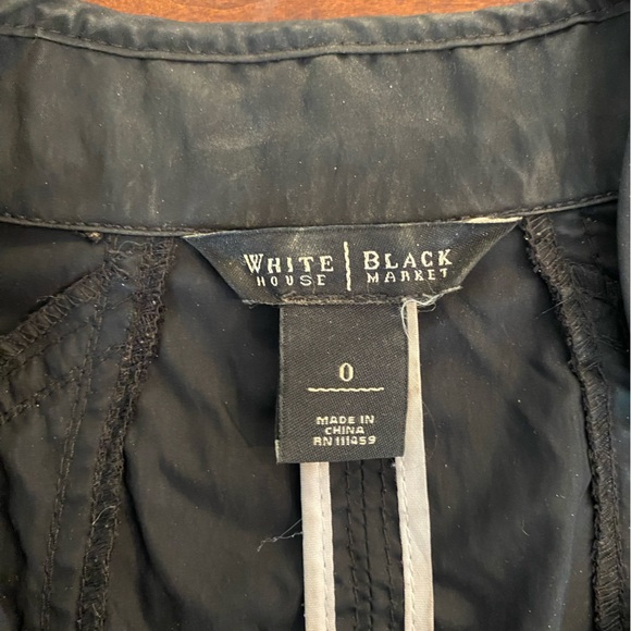 WHBM black zipper blazer - Picture 4 of 4